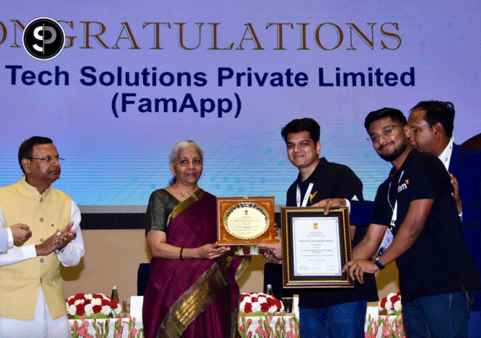 FM Nirmala Sitharaman Awards Gen Z-Focused FamApp as the Emerging UPI Startup of India