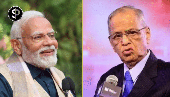 Only PM Modi Works 100 Hours A Week, Says Narayana Murthy In Conversation With BJP MP Tejasvi Surya