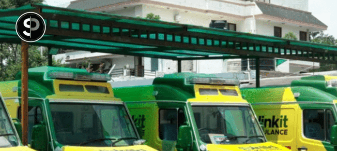 Blinkit 10-Min Ambulance Service is Now Covering Half of Gurugram.