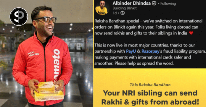 Blinkit Is Now Open for NRI Families to Send Gifts and Rakhis to India